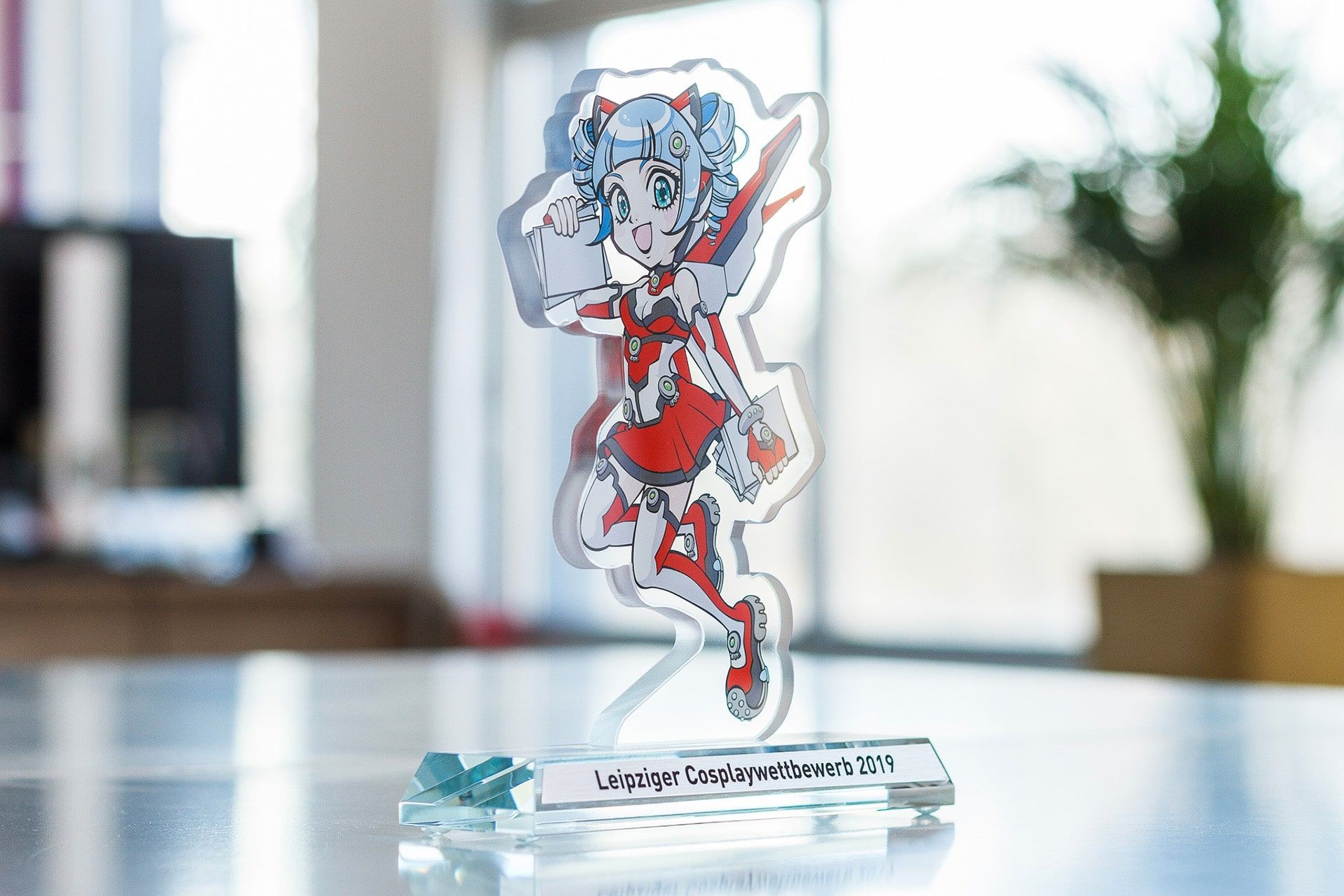 statuetka szklo Cosplaywettbewerb glasso