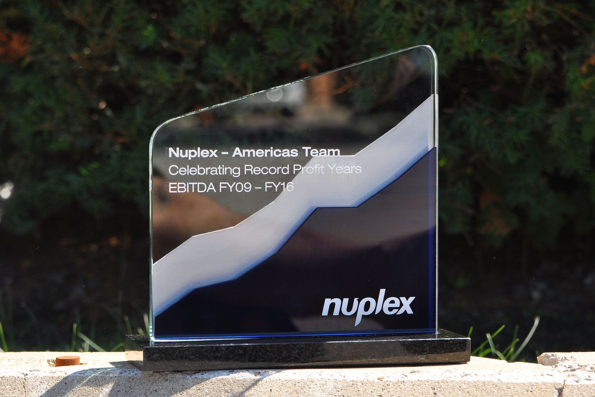 statuetka szklo Nuplex glasso