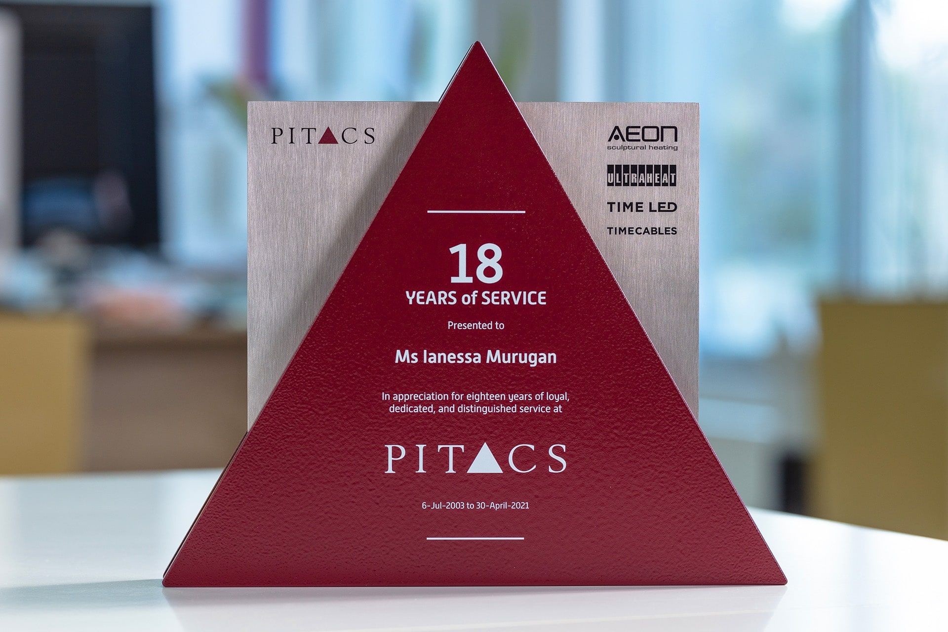 statuetka szklo PITACS glasso